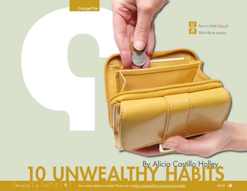 10 Unwealthy Habits